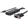 MANHATTAN HDMI Konverter VGA USB weiß