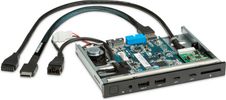 HP 1XM32AA drive bay panel Zwart, Groen, Grijs