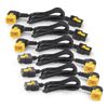 APC Stroomkabelkit (6 ea), blokkerend, C19 naar C20 (90 graden), 1,8 m
