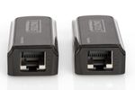Digitus DS-55203 audio/video extender Netwerkzender & -ontvanger Zwart