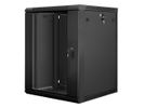 Lanberg WF01-6615-10B rack 15U Wandrek Zwart