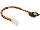 DELOCK Kabel P4 4Pin St > SATA 15Pin Bu 0.20m