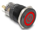 DELOCK Druckschalter zum Einbau 19 mm 12 V 5 x Lötanschluss