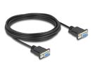 DELOCK Kabel Seriell D-Sub9 5m Bu/Bu mit schmalem St-Gehäuse