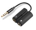 Sharkoon Headset Adapter 3,5-> Headset/Mic 12cm PMP35 TRRS