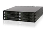 Icy Dock MB996SK-6SB drive bay panel Zwart