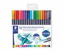STAEDTLER Fasermaler Doppelspitze wasserverm.18ST