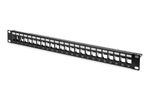 DIGITUS Patchpanel   1HE 24-Port Modular Patchpanel schwarz