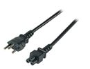 EFB Netzkabel Schweiz Typ 12 - C5 180°,sw,1.8m,3x0.75mm
