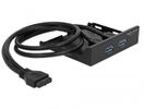 DeLOCK 63994 drive bay panel Zwart