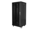Lanberg FF01-6627-12B rack 27U Vrijstaande rek Zwart