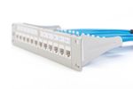 DIGITUS Patchpanel 1HE 10" 12-Port Modular grau