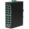 TRENDnet Industrie Switch 16 Port Gbit PoE+  DIN-Rail Metall