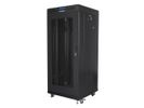 Lanberg FF01-6627-23BL rack 27U Vrijstaande rek Zwart