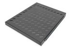DIGITUS Fachboden 1HE 30x483x570mm bis  25kg schwarz auszieh