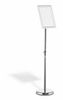 Durable 479823 bord- & informatiehouder Informatiestandaard A4 Aluminium, Kunststof, Staal Zilver
