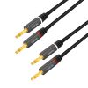LogiLink CA1210 audio kabel 3 m 2 x Banaan Zwart