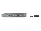 DELOCK USB 3.1 Slotblech mit 1x USB-C und 1x USB-A Port