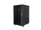 Lanberg FF01-6822-12B rack 22U Vrijstaande rek Zwart