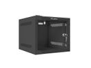 LANBERG 10"  4U 280x310 Wandgehäuse Glastür (FlatPack) sw