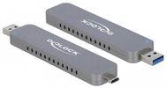 DeLOCK 42616 behuizing voor opslagstations SDD-behuizing Zilver M.2