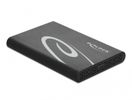 DeLOCK 42610 behuizing voor opslagstations HDD-/SSD-behuizing Zwart 2.5"