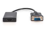 DIGITUS Konverter VGA > HDMI + Audio Full HD 1080p schwarz