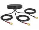 DELOCK Antenne LTE MIMO WLAN 802.11 3xSMA-St RG-174 1,0m sw