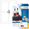 HERMA Flaschenetik. A4 Inkjet weiß 90x120 mm glänz. 40 St.