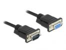 DELOCK Kabel Seriell D-Sub9 3m St/Bu mit schmalem St-gehäuse