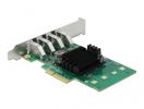 DELOCK PCI Express x4 Karte 4xextern USB 3.0 Quad Channel