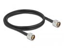 DELOCK Antennekabel N Stecker zu N Stecker LMR CFD300 1m low