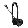 LogiLink HS0052 hoofdtelefoon/headset Bedraad Hoofdband Kantoor/callcenter Zwart