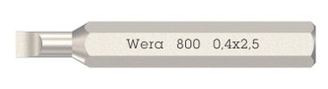 Wera 800 Micro Bits 0,40 x 2,5 x 30mm