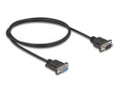 DELOCK Kabel Seriell D-Sub9 1m St/Bu mit schmalem St-Gehäuse