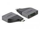 DeLOCK 64117 geheugenkaartlezer USB 3.2 Gen 1 (3.1 Gen 1) Type-C Grijs