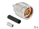 DELOCK N Stecker zum Crimpen RG-174 / RG-316 mit Schrumpfsch