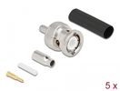 DELOCK BNC Stecker zum Crimpen RG-174/RG-316 mit Schrumpfsch