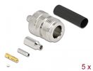 DELOCK N Buchse zum Crimpen RG-174 / RG-316 mit Schrumpfschl