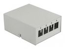 DELOCK Keystone Patchpanel 4 Port grau
