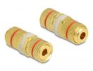 DELOCK Audio Adapter Polklemme > Polklemme zum Einbau rot