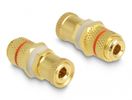 DELOCK Audio Adapter Polklemme > Polklemme zum Einbau rot