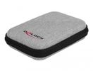 DeLOCK 18422 case voor opslagstations Hoes Polyester Zwart, Grijs