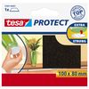 tesa Protect Filzgleiter rechteckig 100 x 80mm braun