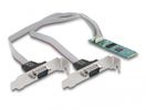 DELOCK M.2 Karte mit Standard und Low Profile Slotblenden