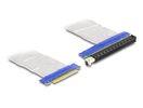 DELOCK Riser Karte PCI Express x8 St. zu 16 Slot Kab.20 cm