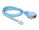 DELOCK Adapter RS-232 DB9 Stecker zu 1 x Seriell RS-232 RJ45