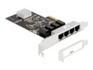 DELOCK PCI Express x4 Karte 4 x RJ45 Gigabit LAN RTL8111