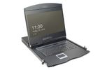 DIGITUS Modulare Konsole 19"TFT,1-Port KVM&Touchpad,Deutsch