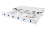 DIGITUS LWL Spleißbox 1HE bestückt  6x LC DX OS2 grau